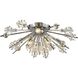 Starburst 8 Light 26 inch Polished Chrome Semi Flush Mount Ceiling Light