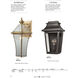 Riverdale 1 Light 18 inch Brushed Brass Outdoor Sconce