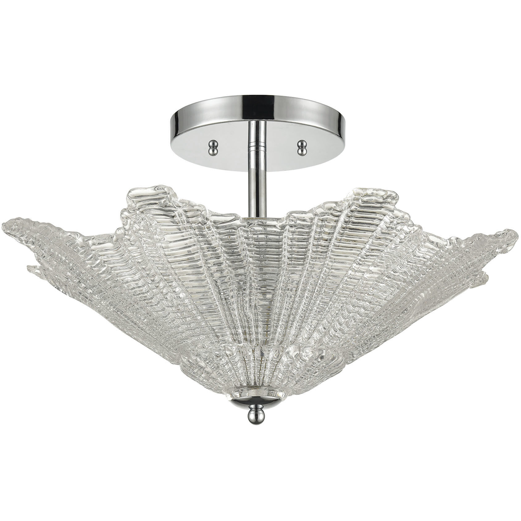 ELK 60175 4 Radiance 4 Light 20 inch Polished Chrome Semi Flush