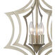 Delray 3 Light 15 inch Aged Silver Pendant Ceiling Light