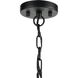 Heathrow 10 Light 28 inch Matte Black with Satin Brass Chandelier Ceiling Light