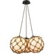 Coastal Inlet 3 Light 22 inch Oil Rubbed Bronze Mini Pendant Ceiling Light