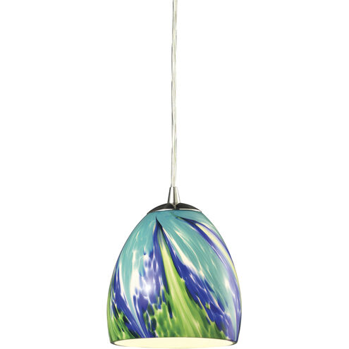 Colorwave 1 Light 6 inch Satin Nickel Multi Pendant Ceiling Light in Incandescent, Configurable