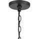 Barrow 6 Light 22 inch Matte Black with Birchwood Chandelier Ceiling Light
