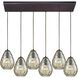 Lagoon 6 Light 30 inch Oil Rubbed Bronze Mini Pendant Ceiling Light