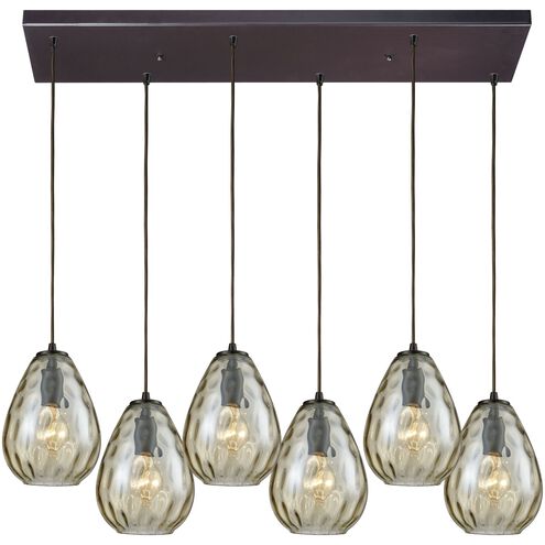 Lagoon 6 Light 30 inch Oil Rubbed Bronze Mini Pendant Ceiling Light