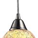 Avalon 1 Light 5 inch Satin Nickel with Multicolor Mini Pendant Ceiling Light in Incandescent
