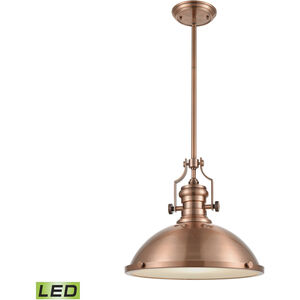 Chadwick LED 17 inch Antique Copper Pendant Ceiling Light