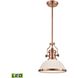 Chadwick LED 13 inch Antique Copper Pendant Ceiling Light