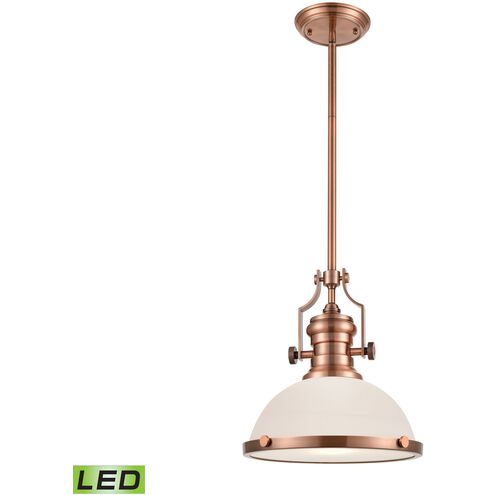 Chadwick LED 13 inch Antique Copper Pendant Ceiling Light
