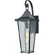 Vinton 1 Light 21 inch Matte Black Outdoor Wall Sconce