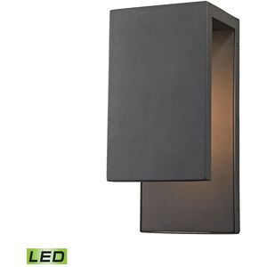 Pierre LED 11 inch Textured Matte Black Outdoor Sconce