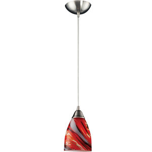 Pierra LED 5 inch Satin Nickel Multi Pendant Ceiling Light in Candy, Standard, 1, Configurable