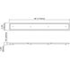 Signature 4 Light 1 inch Polished Chrome Linear Pan, Linear