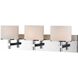 Ombra 3 Light 26 inch Polished Nickel Vanity Light Wall Light