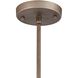 Culmination 1 Light 6 inch Weathered Zinc with Clear Mini Pendant Ceiling Light