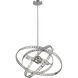 Saturn 6 Light 24 inch Chrome Chandelier Ceiling Light