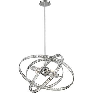 Saturn 6 Light 24 inch Chrome Chandelier Ceiling Light