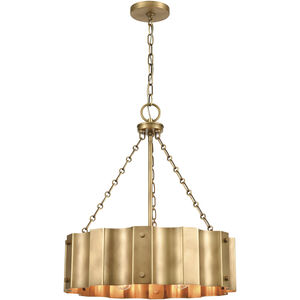 Clausten 4 Light 21 inch Brass Chandelier Ceiling Light