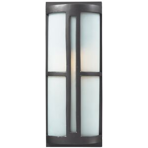 Trevot 1 Light 17 inch Graphite Outdoor Sconce in Incandescent