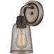 Glencoe 1 Light 6 inch Weathered Zinc with Oil Rubbed Bronze Vanity Light Wall Light