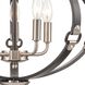 Armstrong Grove 5 Light 20 inch Espresso with Satin Nickel Chandelier Ceiling Light
