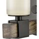 Stone Manor 1 Light 5 inch Matte Black with Aspen Vanity Light Wall Light