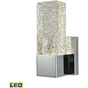 Cubic Ice LED 4 inch Polished Chrome ADA Sconce Wall Light