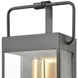 Knowlton 1 Light 17 inch Matte Black with Brushed Brass Outdoor Sconce