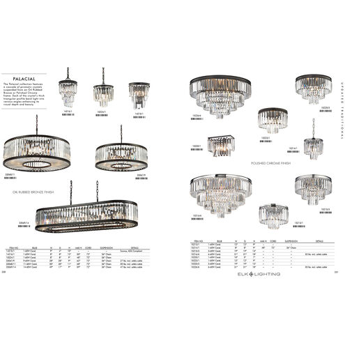 Palacial 3 Light 19 inch Polished Chrome Semi Flush Mount Ceiling Light in Incandescent