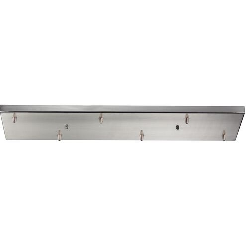 Signature 6 Light 1 inch Satin Nickel Pan, Rectangular