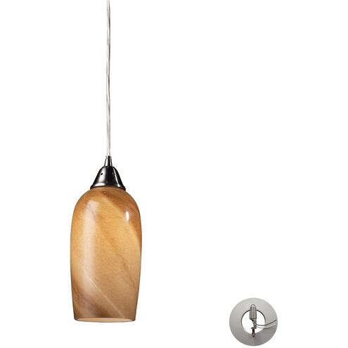 Sandstone 1 Light 5 inch Satin Nickel Mini Pendant Ceiling Light