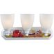 Kidshine 3 Light 18 inch White Vanity Light Wall Light