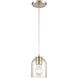 Sprinkle 1 Light 5 inch Satin Nickel Mini Pendant Ceiling Light