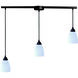 Classico 3 Light 36 inch Dark Rust Mini Pendant Ceiling Light in Simply White Glass