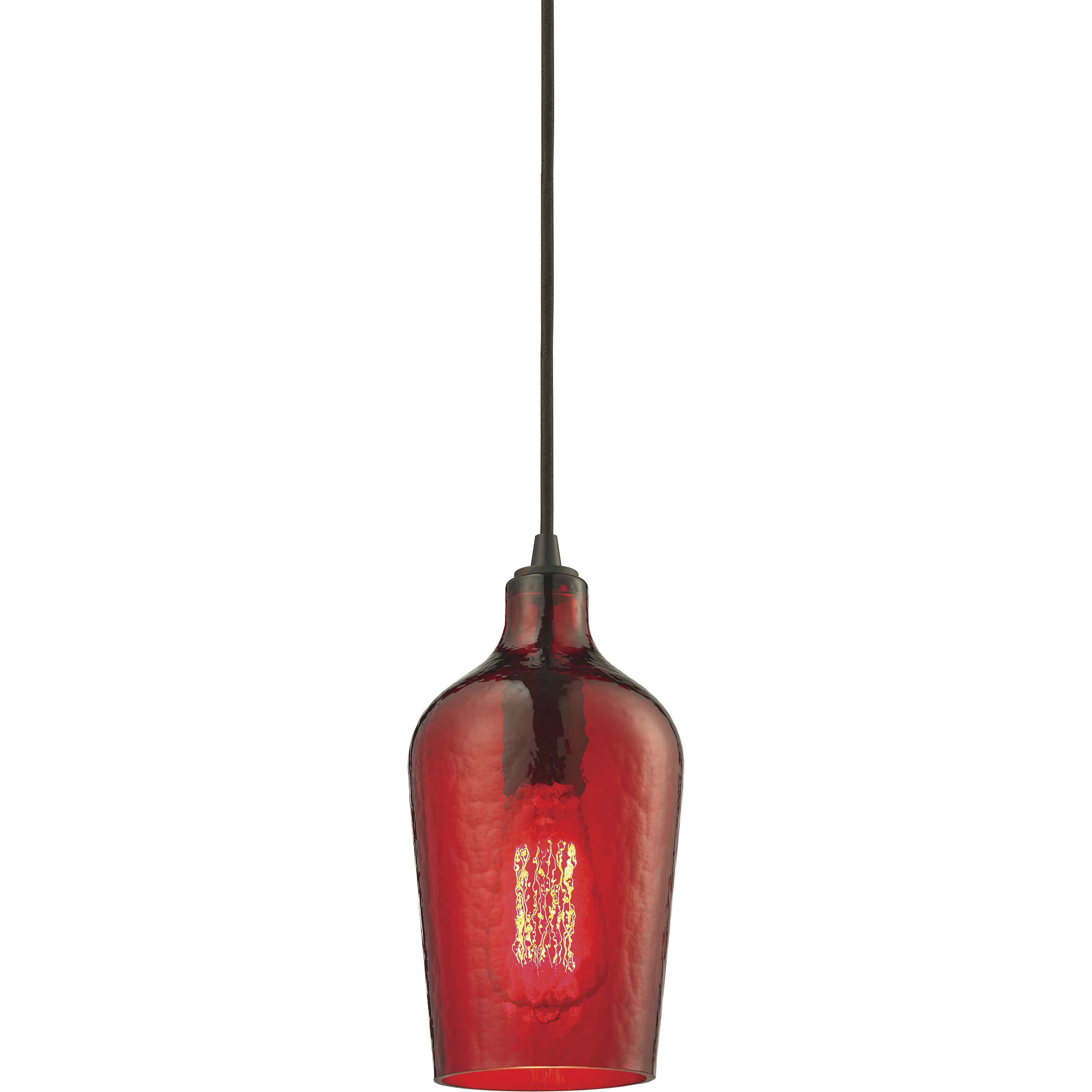 Hammered glass pendant light sale