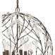 Crislett 6 Light 25 inch Sunglow Bronze Chandelier Ceiling Light