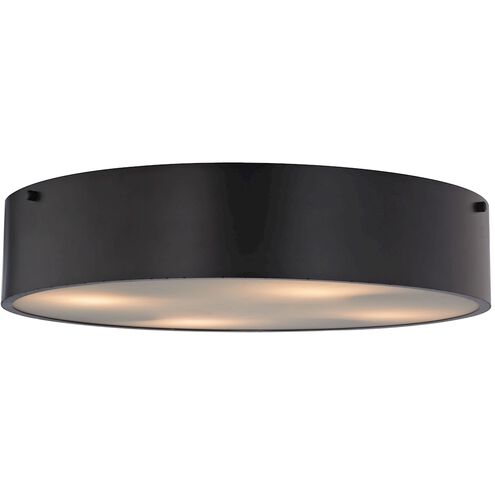 Clayton 4 Light 21 inch Oil Rubbed Bronze Flush Mount Ceiling Light in Standard