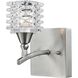 Matrix 1 Light 5 inch Satin Nickel Vanity Light Wall Light