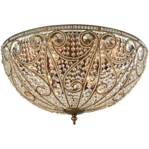 Elizabethan 10 Light 28 inch Dark Bronze Flush Mount Ceiling Light in Incandescent