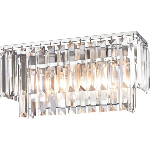 Palacial 2 Light 15 inch Polished Chrome Vanity Light Wall Light in Incandescent