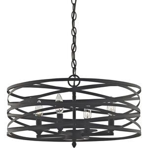 Vorticy 4 Light 20 inch Oil Rubbed Bronze Chandelier Ceiling Light