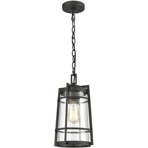 Crofton 1 Light 8 inch Charcoal Outdoor Pendant