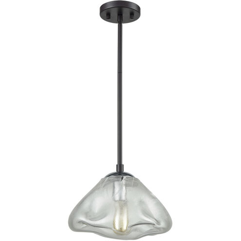 Kendal 1 Light 11 inch Oil Rubbed Bronze with Polished Chrome Mini Pendant Ceiling Light