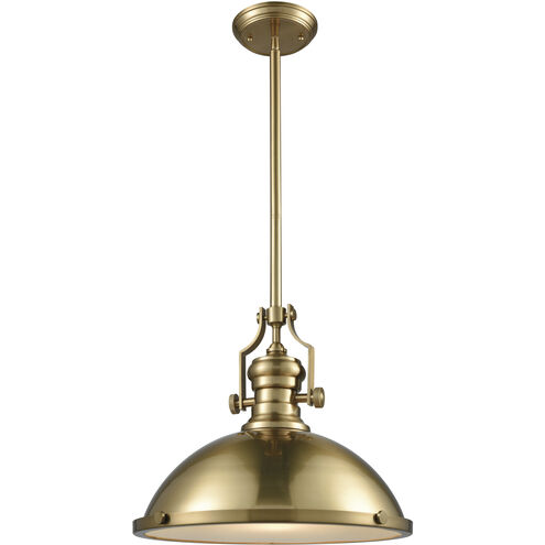 Chadwick 1 Light 17 inch Satin Brass Pendant Ceiling Light