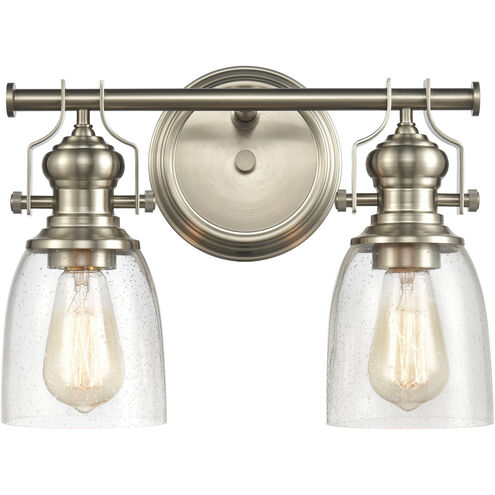 Chadwick 2 Light 14 inch Satin Nickel Vanity Light Wall Light