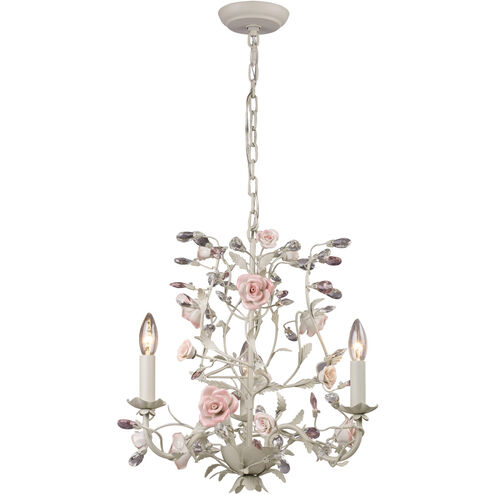 Heritage 3 Light 18 inch Cream Chandelier Ceiling Light