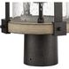 Annenberg 1 Light 19 inch Anvil Iron with Distressed Antiqued Gray Outdoor Post Light