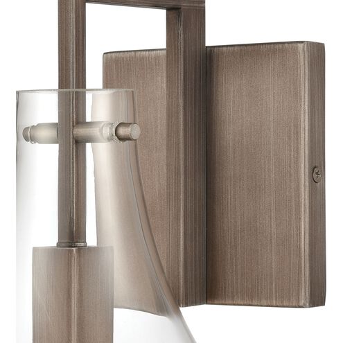 Culmination 1 Light 7 inch Weathered Zinc Vanity Light Wall Light