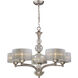 Alexis 5 Light 32 inch Antique Silver Chandelier Ceiling Light